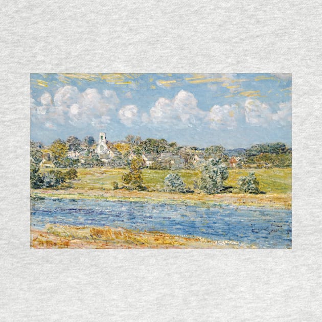 Landscape at Newfields, New Hampshire by Childe Hassam by Classic Art Stall